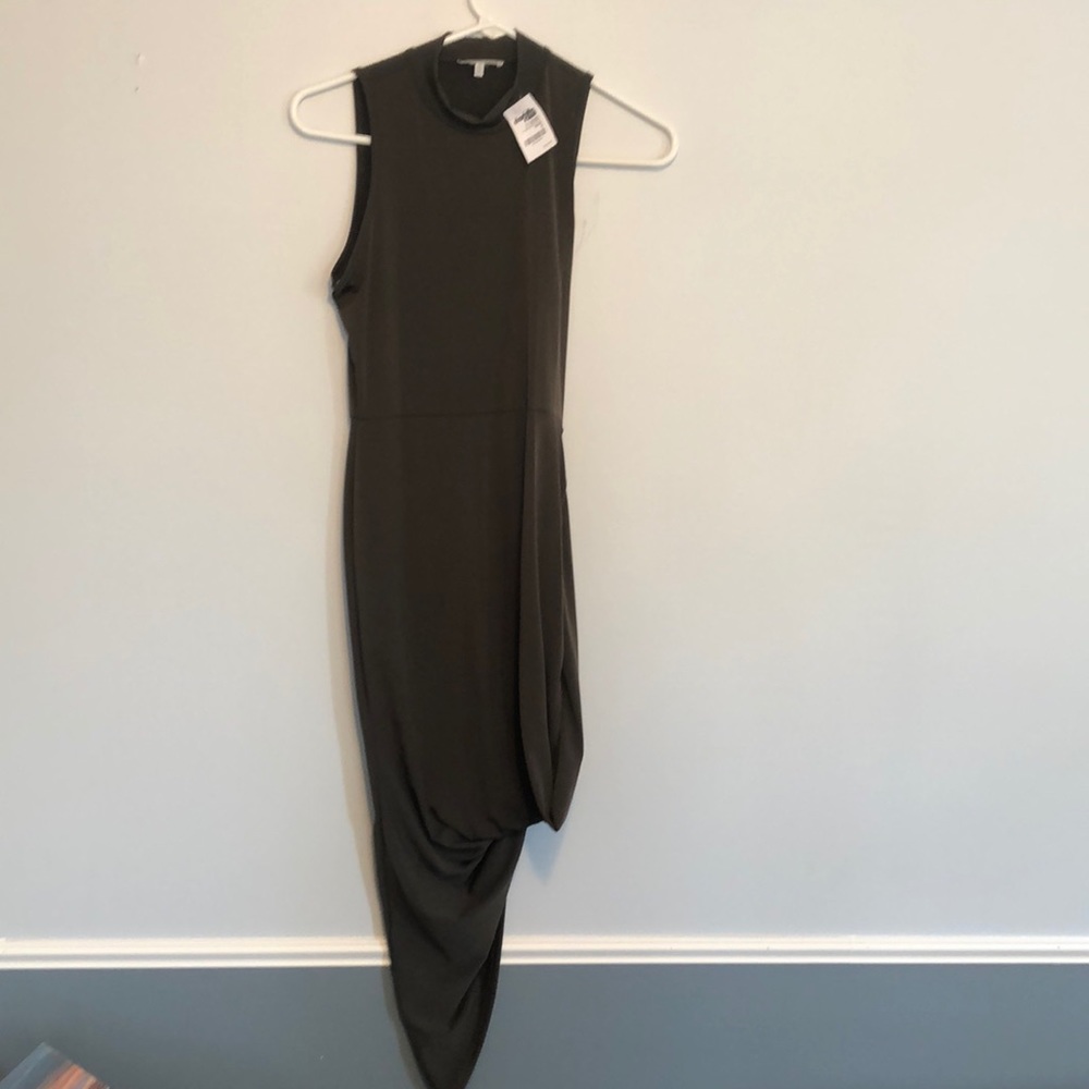 Charlotte Russe Hi-Low Dress Olive Green